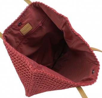 
Плетеная сумка на пляж, сумка шоппер два в одном Esmara красная Описание товара. . фото 6
