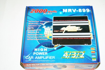 Автомобільний підсилювач звуку MRV-899 4х канальний
Чотири канальний підсилювач. . фото 9