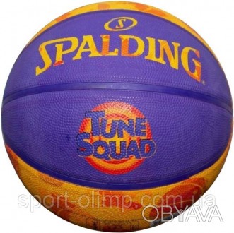 Баскетбольный Мяч Spalding SPACE JAM TUNE SQUAD оранжевый, мультиколор size 7 84. . фото 1