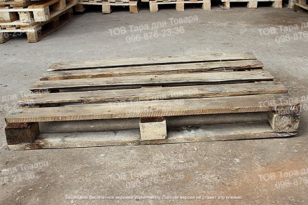 Поддоны деревянные оптом 1200*800 паллеты обычные темные ( 3 сорт ) с нагрузкой . . фото 3