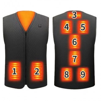 Жилет з підігрівом Heated Thermal Underwear Winter 9 зон із кашеміром від Power Bank USB 160-165 см (3389). Київ. фото 1 Жилет з підігрівом Heated Thermal Underwear Winter 9 зон із кашеміром від Power Bank USB 160-165 см (3389). Київ. фото 1