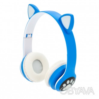 
	Описание: Беспроводные Bluetooth наушники Cat Ear VZV-28M Led, Blue, представл. . фото 1