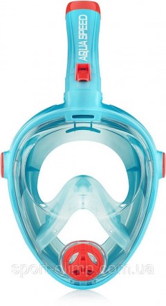 Повнолицьова маска для плавання Aqua Speed SPECTRA 2.0 бірюзовий Дитячий L (5908. . фото 3