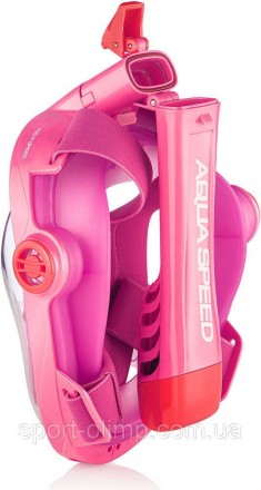 Повнолицьова маска для плавання Aqua Speed SPECTRA 2.0 рожевий Дитячий L (590821. . фото 5