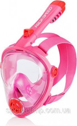 Повнолицьова маска для плавання Aqua Speed SPECTRA 2.0 рожевий Дитячий L (590821. . фото 2