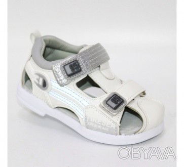 2905
Красиві закриті світловідбивні дитячі сандалі бренду YTop мають гарний пов. . фото 1