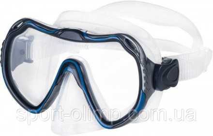 Набір маска і трубка для плавання Aqua Speed Java + Elba 8205 Синій OSFM (590821. . фото 3