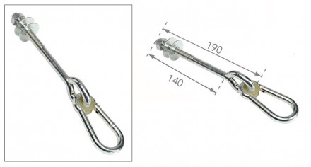 Карабин для крепления детских качелей и аксессуаров. Благодаря данному подвесу, . . фото 4