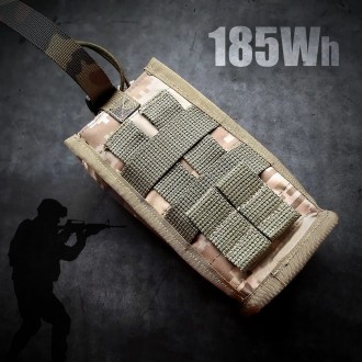 Повербанк військовий підвищеної ємності 185Wh PowerBank MILITARY 50Ah, з розвантажувальною системою кріплення MOLLE. Кропивницький. фото 1 Повербанк військовий підвищеної ємності 185Wh PowerBank MILITARY 50Ah, з розвантажувальною системою кріплення MOLLE. Кропивницький. фото 1