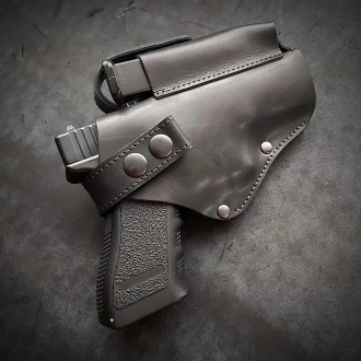 Настегенна кобура для пістолета Glock 17 GUN HOLSTER PRO, з підсумком для магази. . фото 4