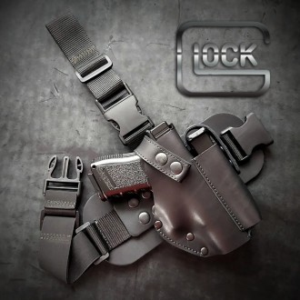 Настегенна кобура для пістолета Glock 19 GUN HOLSTER PRO, з підсумком для магази. . фото 2