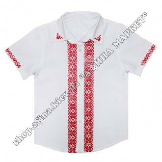 Стильная рубашка с индивидуальным принтом украинской вышивки придется по душе лю. . фото 8