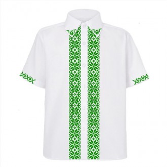 Стильная рубашка с индивидуальным принтом украинской вышивки придется по душе лю. . фото 2