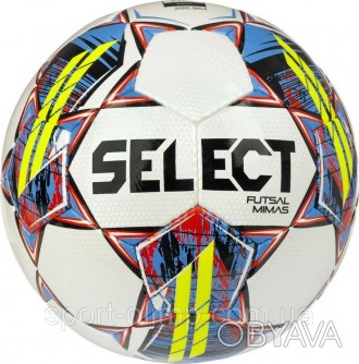 Мяч футзальный SELECT Futsal Mimas (FIFA Basic) v22 белый/желтый размер 4 (10534. . фото 1