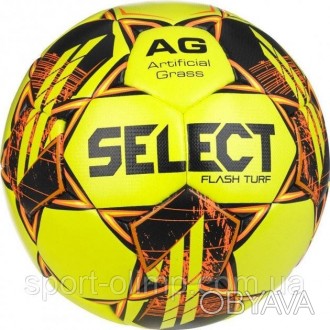 М'яч футбольний Select FLASH TURF v23 жовто-помаранчевий розмір 5 057407-390. . фото 1