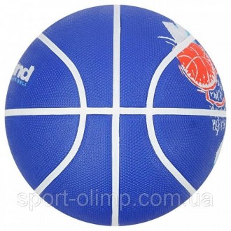 Мяч баскетбольный Nike EVERYDAY PLAYGROUND 8P GRAPHIC DEFLATED синий, белый size. . фото 4