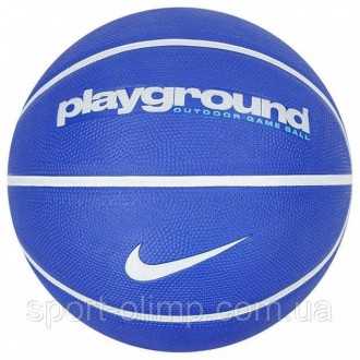 Мяч баскетбольный Nike EVERYDAY PLAYGROUND 8P GRAPHIC DEFLATED синий, белый size. . фото 3