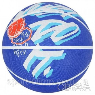 Мяч баскетбольный Nike EVERYDAY PLAYGROUND 8P GRAPHIC DEFLATED синий, белый size. . фото 1