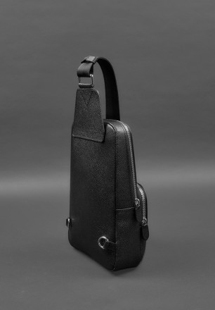Шкіряний чоловічий рюкзак (сумка-слінг) на одне плече відмінно доповнить повсякд. . фото 5