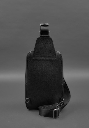 Шкіряний чоловічий рюкзак (сумка-слінг) на одне плече відмінно доповнить повсякд. . фото 7