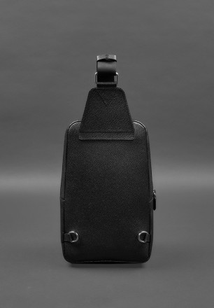 Шкіряний чоловічий рюкзак (сумка-слінг) на одне плече відмінно доповнить повсякд. . фото 4