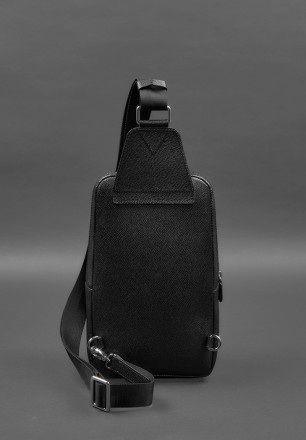 Шкіряний чоловічий рюкзак (сумка-слінг) на одне плече відмінно доповнить повсякд. . фото 6