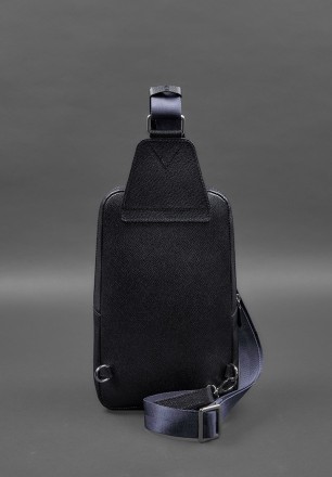 Шкіряний чоловічий рюкзак (сумка-слінг) на одне плече відмінно доповнить повсякд. . фото 7