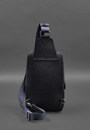 Шкіряний чоловічий рюкзак (сумка-слінг) на одне плече відмінно доповнить повсякд. . фото 6