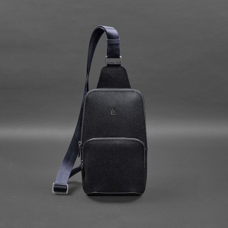 Шкіряний чоловічий рюкзак (сумка-слінг) на одне плече відмінно доповнить повсякд. . фото 9