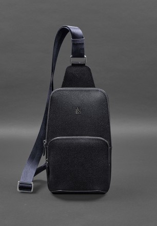 Шкіряний чоловічий рюкзак (сумка-слінг) на одне плече відмінно доповнить повсякд. . фото 2
