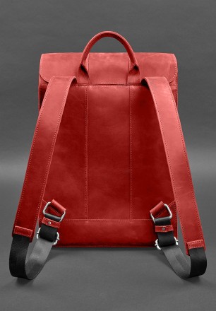 Шкіряний міський рюкзак у простому та позачасовому дизайні. Він зручний, місткий. . фото 4
