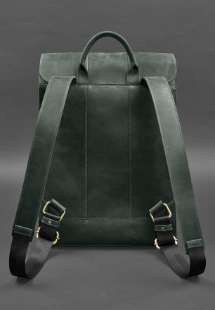 Шкіряний міський рюкзак у простому та позачасовому дизайні. Він зручний, місткий. . фото 4