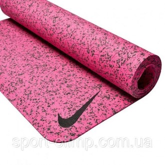 Коврик для йоги и фитнеса Nike MOVE YOGA MAT 4 MM фуксия, черный Уни 61х172см N.. . фото 3