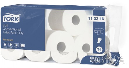 Туалетная бумага в рулонах Tork 110316 обладает премиум-качествами: привлекатель. . фото 1