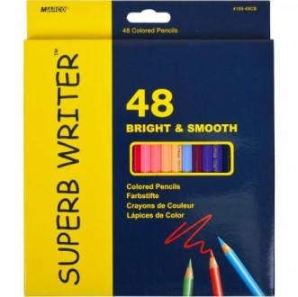 ![CDATA[Олівці кольорові Marco 48 кольорів 4100-48CB. М'які кольорові олівці зал. . фото 4