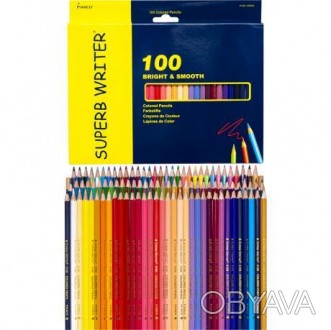 ![CDATA[Олівці кольорові Marco 48 кольорів 4100-100CB. М'які кольорові олівці за. . фото 1