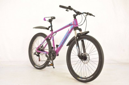 Горный спортивный подростковый велосипед S200 HAMMER фиолетовый 24 дюймов
 
 Сти. . фото 3