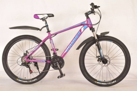 Горный спортивный подростковый велосипед S200 HAMMER фиолетовый 24 дюймов
 
 Сти. . фото 2