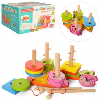 Деревянная игрушка Геометрика MD-0902. Харьков. фото 1