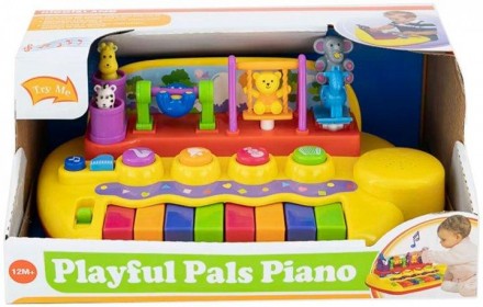 Музыкальная игрушка Пианино Зверята на качелях 033423 Яркая игрушка развлечет ма. . фото 8