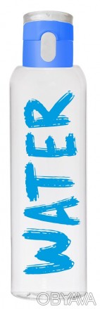Короткий опис:Пляшка для води пластикова HEREVIN Hanger-New Water для спорту. Об. . фото 1