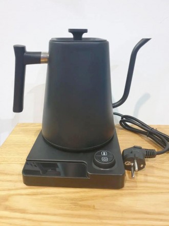 Электрический чайник c тонким носиком для приготовления кофе с терморегулятором,. . фото 2