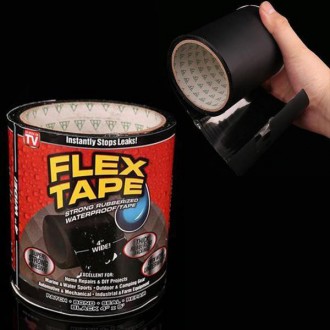  
 Flex Tape может мгновенно заклеивать, связывать, уплотнять и ремонтировать. Э. . фото 2