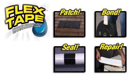  
 Flex Tape может мгновенно заклеивать, связывать, уплотнять и ремонтировать. Э. . фото 7