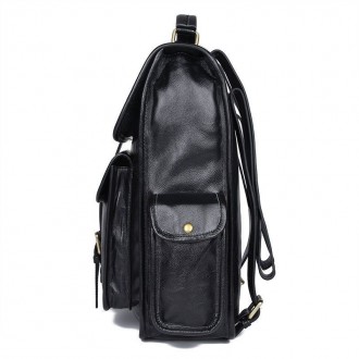 Кожаный рюкзак на каждый день JD7283A бренд John McDee качественный и практичный. . фото 5