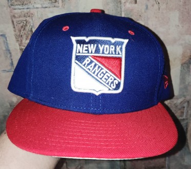 Бейсболка, snapback New Era NHL New York Rangers, 100%-cotton, размер регулирует. . фото 2