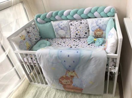Комплект постільної білизни Baby Comfort BabyBee весняний зелений. Одеса. фото 1 Комплект постільної білизни Baby Comfort BabyBee весняний зелений. Одеса. фото 1