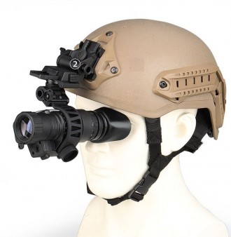 Тактический монокуляр ночного видения Night Vision PVS-14 с адаптером на шлем L4. . фото 5