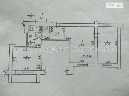 Центр Продажу Нерухомості продає 2 гостинку, житловий стан.
Номер оголошення на . Одесская. фото 3