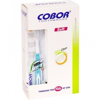 ![CDATA[Пластикові гігієнічні зубні щітки "Cobor Soft Deep Clean" з синтетичною . . фото 4
